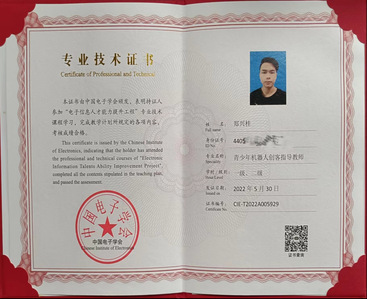 專業(yè)技術(shù)證書(shū)