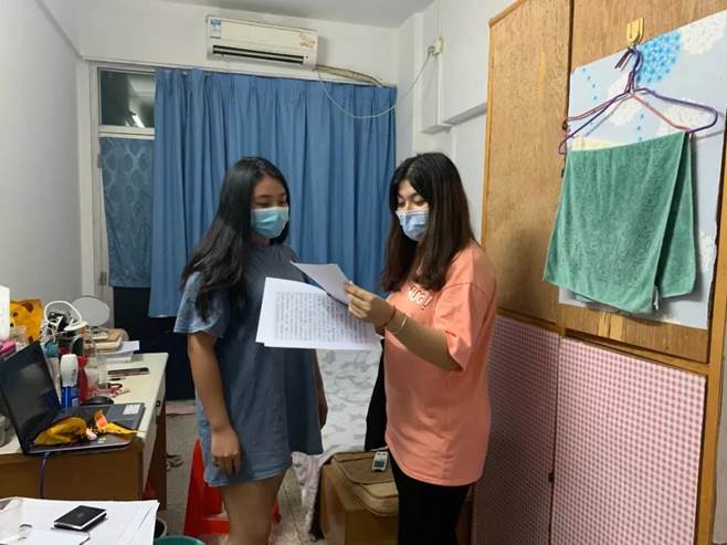 陳媛老師慰問學生